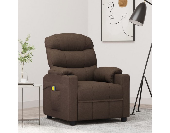 Sonata H Масажен стол, тъмнокафяв, текстил