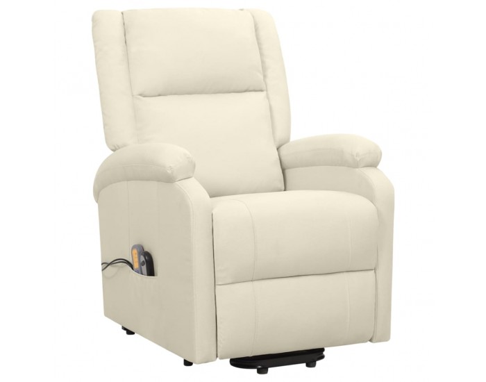 Sonata H Изправящ масажен стол, кремав, текстил