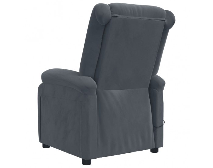 Sonata H Масажен стол, тъмносив, кадифе