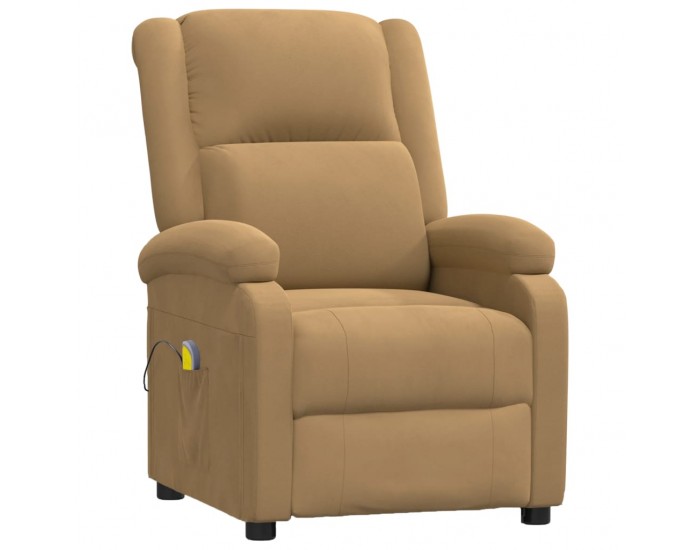 Sonata H Масажен стол, кафяв, кадифе