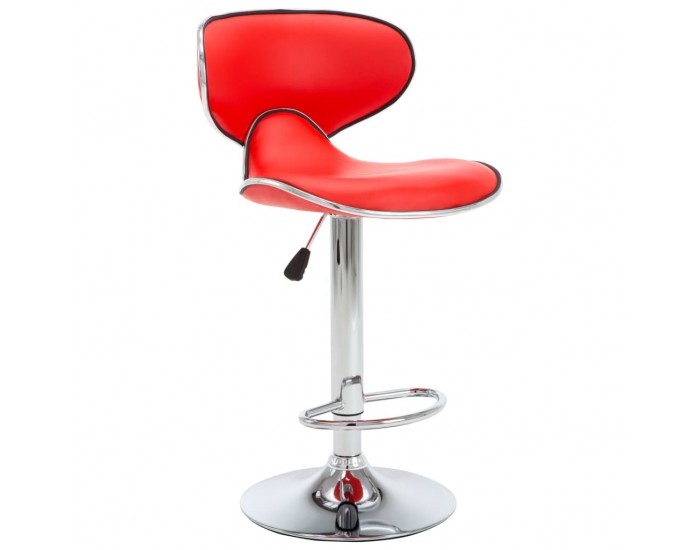 323645 Sonata H Bar Stools 2 pcs Red Faux Leather 323645 Sonata H Bar Stools 2 pcs Red Faux Leather