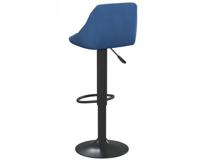 Sonata H Бар табуретка, синя, кадифе