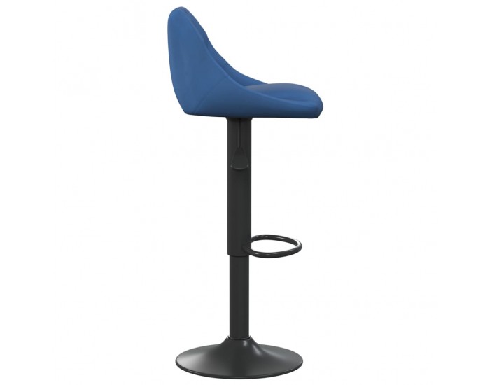 Sonata H Бар табуретка, синя, кадифе