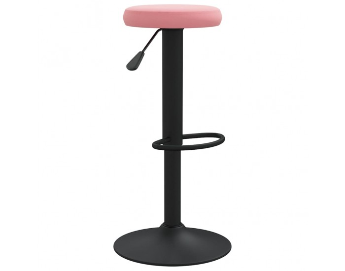 Sonata H Бар табуретки, 2 бр, розови, кадифе