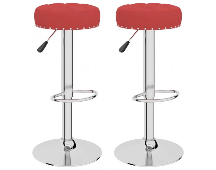 Sonata H Бар табуретки, 2 бр, виненочервени, текстил