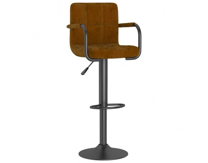 Sonata H Бар табуретки, 2 бр, кафяви, кадифе