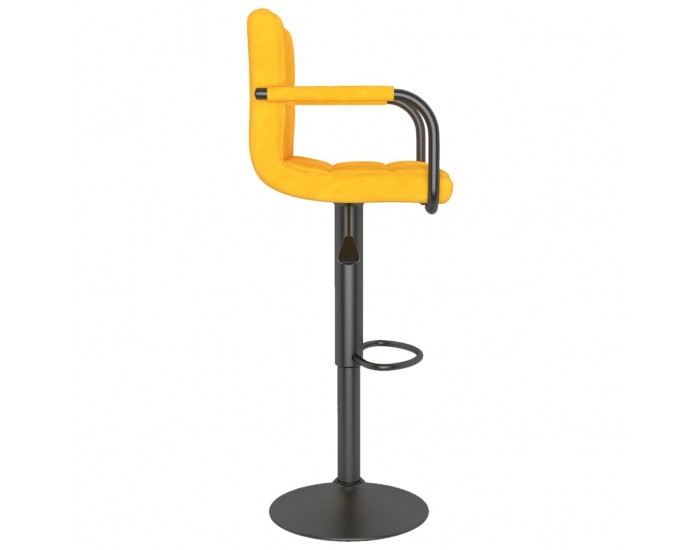 Sonata H Бар табуретка, горчица жълто, кадифе