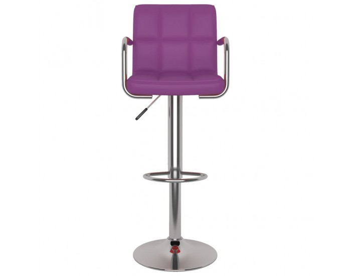 Sonata H Бар табуретки, 2 бр, лилави, изкуствена кожа