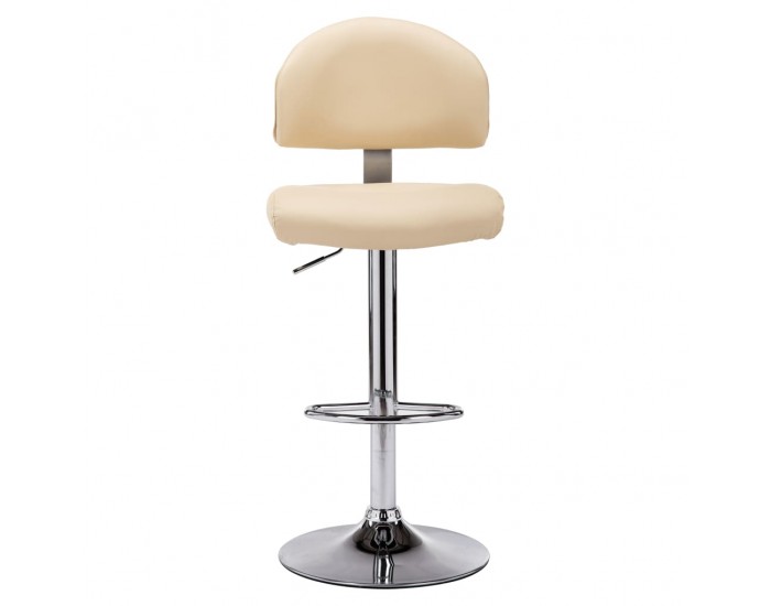 Sonata H Бар табуретка, кремава, изкуствена кожа