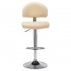 Sonata H Бар табуретка, кремава, изкуствена кожа