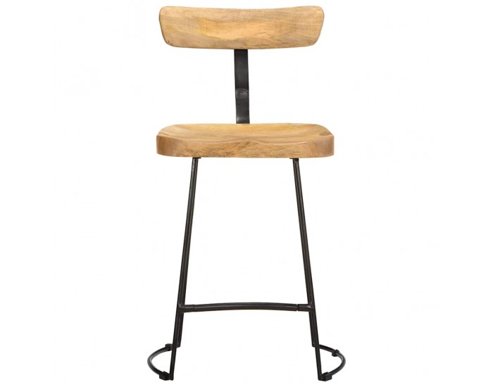 Sonata H Бар табуретки, 2 бр, 49x43x79 см, мангово масив дърво