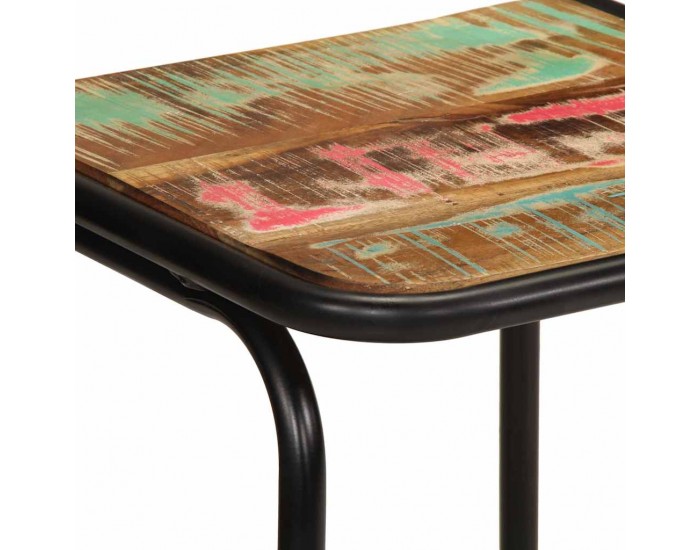 Sonata H Бар табуретки, 4 бр, 46x35,5x70 см, регенерирана дървесина