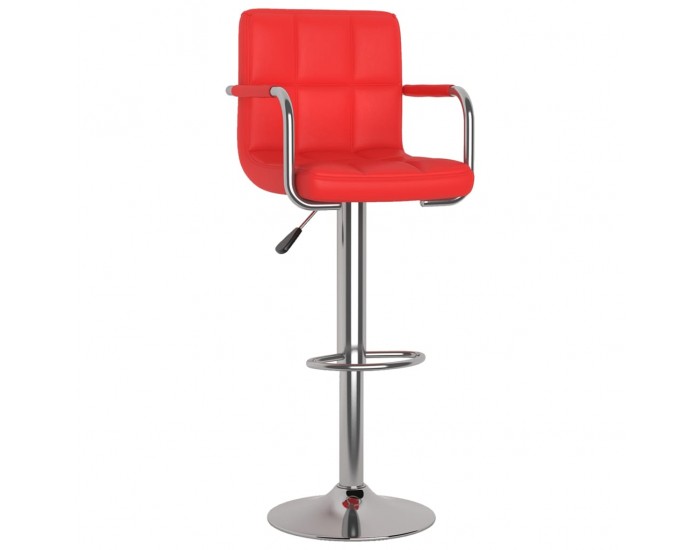 Sonata H Бар табуретки, 2 бр, червени, изкуствена кожа