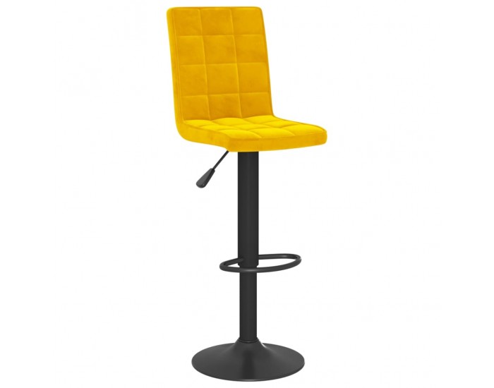 Sonata H Бар табуретка, горчица жълто, кадифе