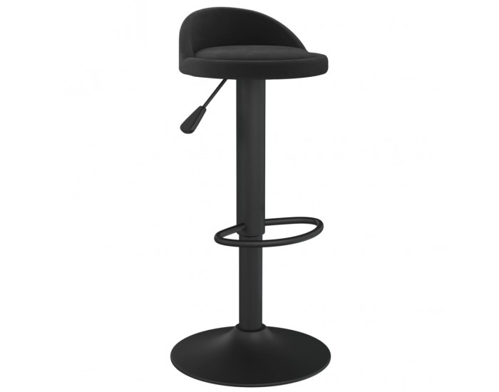 Sonata H Бар табуретка, черна, кадифе