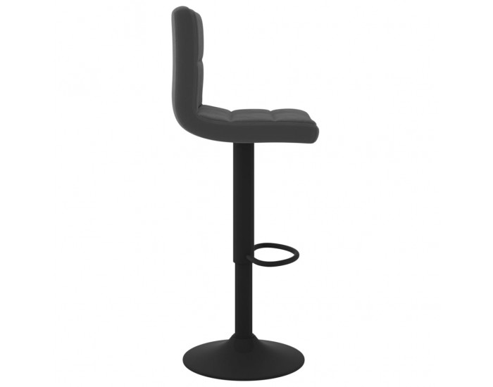 Sonata H Бар табуретка, черна, кадифе