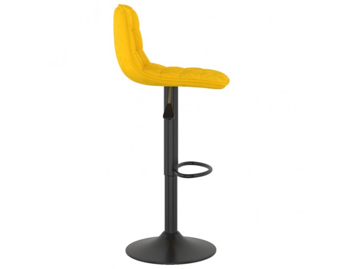 Sonata H Бар табуретки, 2 бр, жълти, кадифе