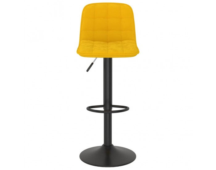 Sonata H Бар табуретки, 2 бр, жълти, кадифе