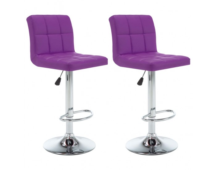 Sonata H Бар табуретки, 2 бр, лилави, изкуствена кожа Sonata H Бар табуретки, 2 бр, лилави, изкуствена кожа