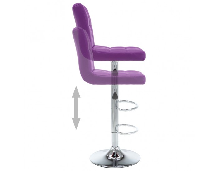 Sonata H Бар табуретки, 2 бр, лилави, изкуствена кожа Sonata H Бар табуретки, 2 бр, лилави, изкуствена кожа