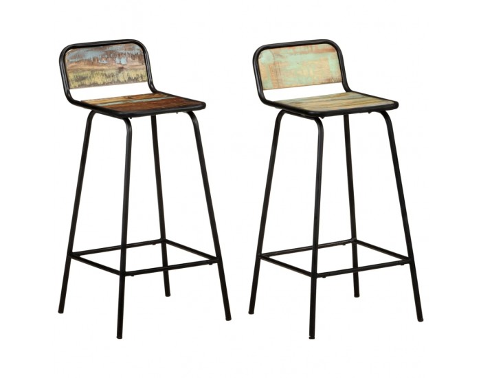 Sonata H Бар столове, 2 бр, регенерирано дърво масив