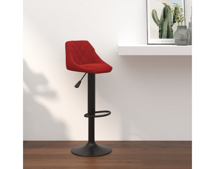Sonata H Бар табуретка, виненочервена, кадифе