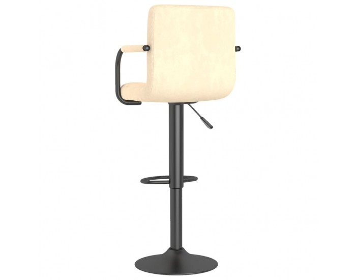 Sonata H Бар табуретка, кремава, кадифе Sonata H Бар табуретка, кремава, кадифе