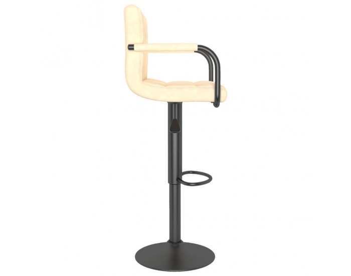 Sonata H Бар табуретка, кремава, кадифе Sonata H Бар табуретка, кремава, кадифе