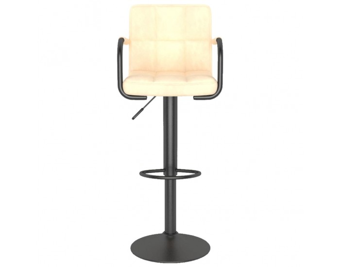 Sonata H Бар табуретка, кремава, кадифе Sonata H Бар табуретка, кремава, кадифе
