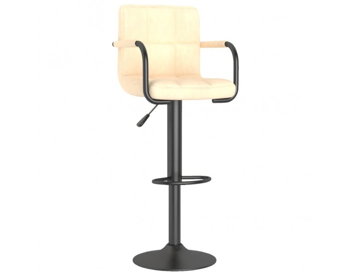 Sonata H Бар табуретки, 2 бр, кремави, кадифе Sonata H Бар табуретки, 2 бр, кремави, кадифе