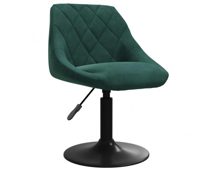 Sonata H Бар табуретка, тъмнозелена, кадифе
