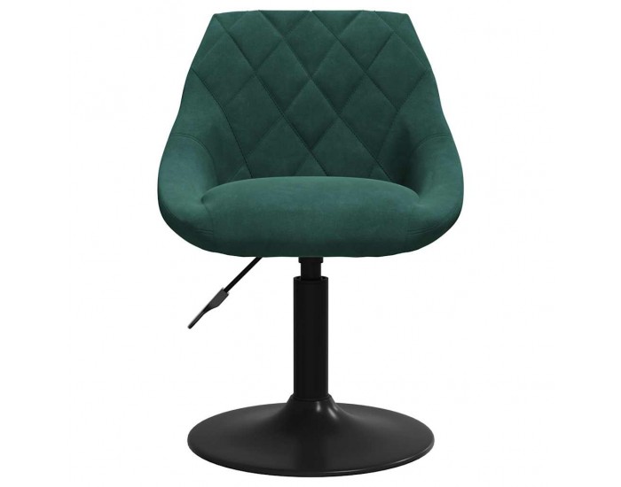 Sonata H Бар табуретка, тъмнозелена, кадифе