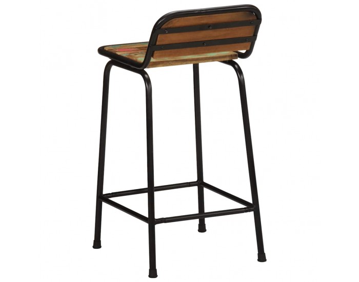 Sonata H Бар табуретки, 4 бр, 46x35,5x80 см, регенерирана дървесина