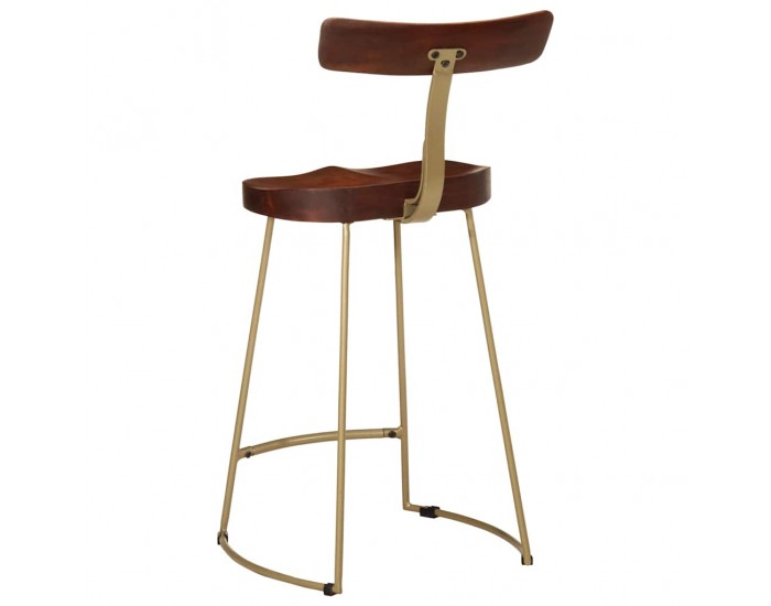 Sonata H Бар табуретки, 2 бр, 49x43x88 см, мангово масив дърво