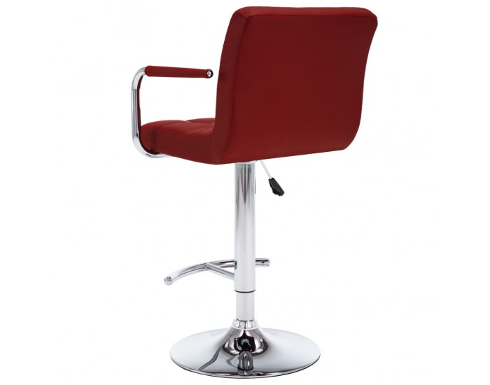 Sonata H Бар табуретки, 2 бр, виненочервени, изкуствена кожа