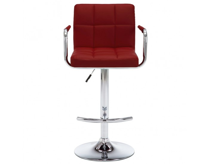 Sonata H Бар табуретки, 2 бр, виненочервени, изкуствена кожа