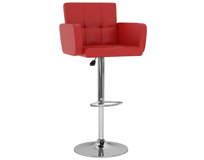 Sonata H Бар табуретки, 2 бр, червени, изкуствена кожа