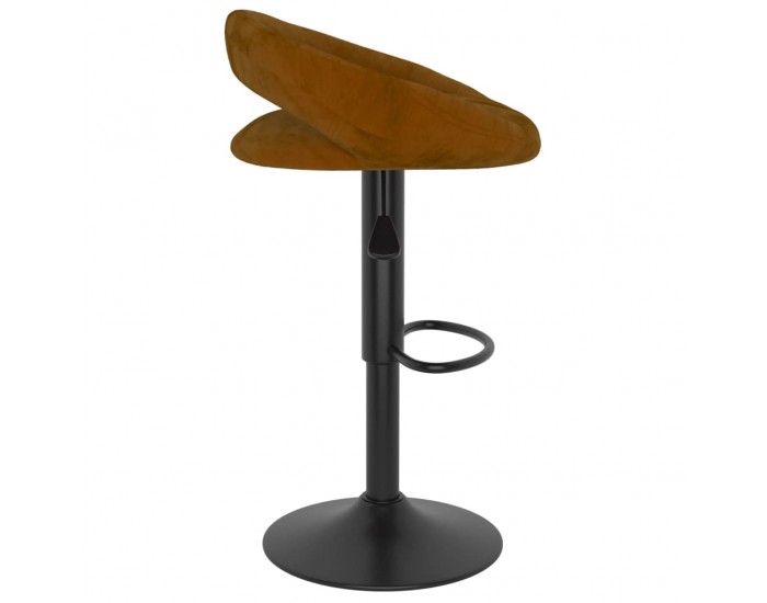 Sonata H Бар табуретки, 2 бр, кафяви, кадифе