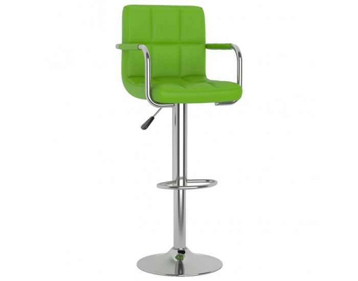 Sonata H Бар табуретки, 2 бр, зелени, изкуствена кожа