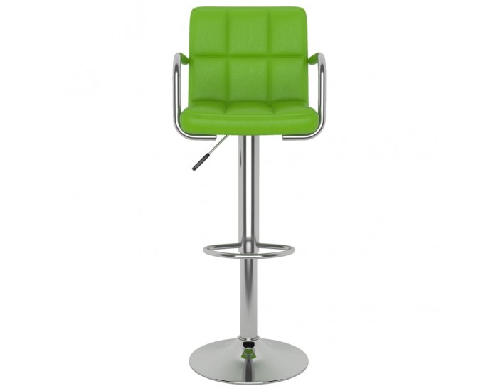 Sonata H Бар табуретки, 2 бр, зелени, изкуствена кожа