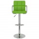 Sonata H Бар табуретки, 2 бр, зелени, изкуствена кожа