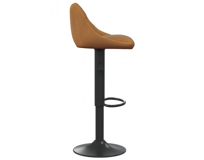 Sonata H Бар табуретка, кафява, кадифе