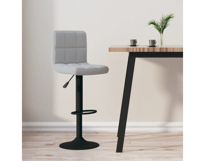 Sonata H Бар табуретка, светлосива, кадифе Sonata H Бар табуретка, светлосива, кадифе