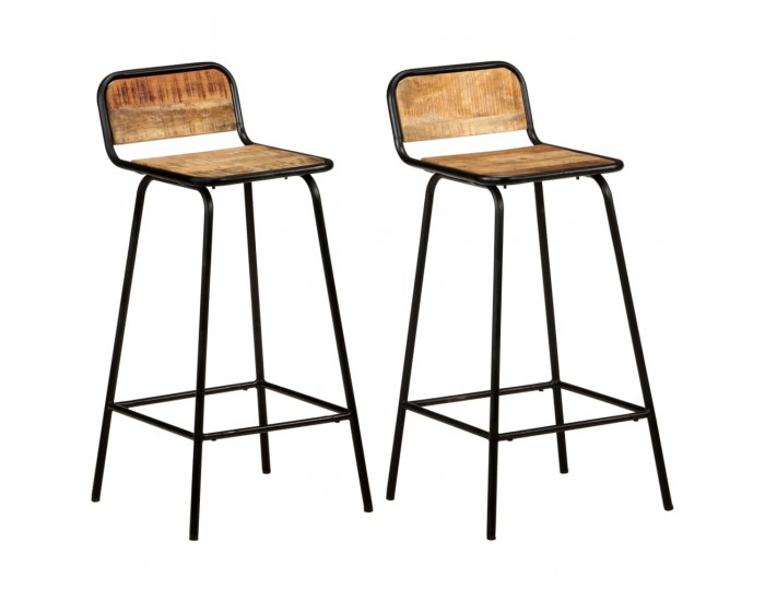 Sonata H Бар столове, 2 бр, мангово дърво масив