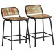 Sonata H Бар табуретки, 2 бр, 46x35,5x70 см, регенерирана дървесина