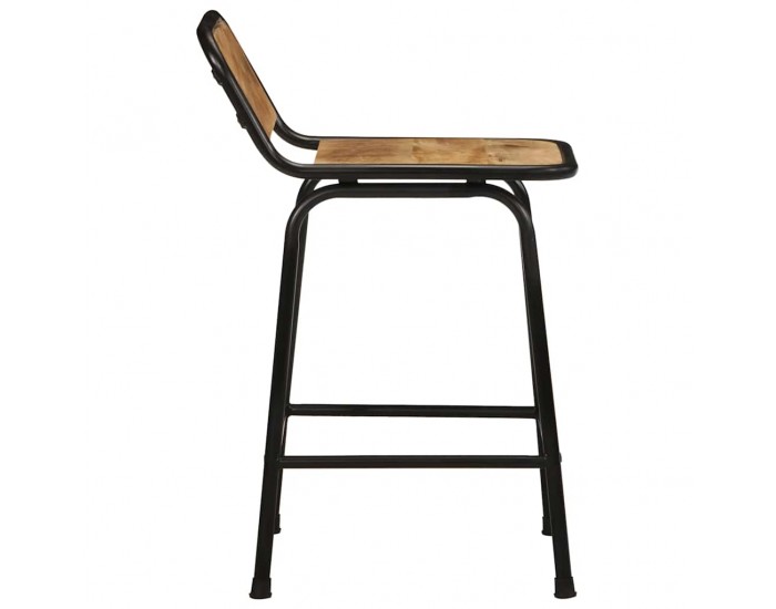 Sonata H Бар табуретки, 2 бр, 46x35,5x70 см, мангово дърво Грубо масив