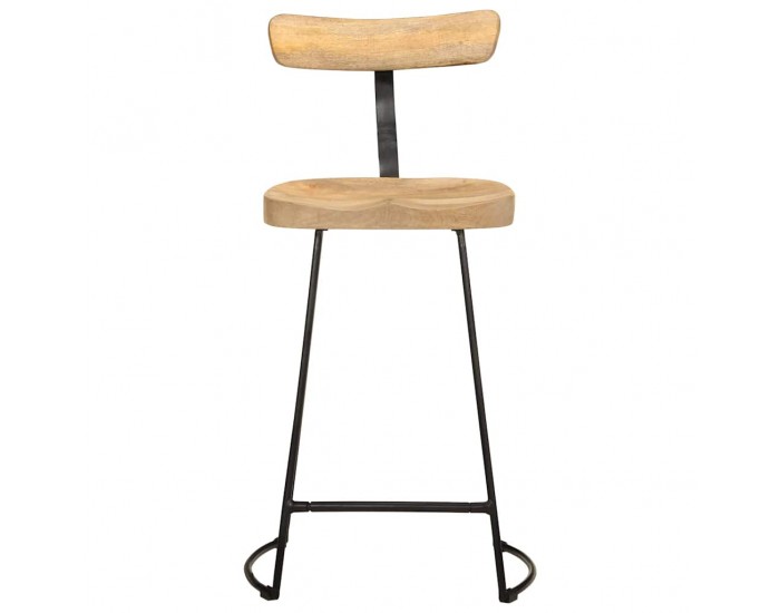 Sonata H Бар табуретки, 2 бр, 49x43x88 см, мангово масив дърво