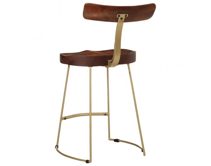 Sonata H Бар табуретки, 2 бр, 49x43x79 см, мангово масив дърво