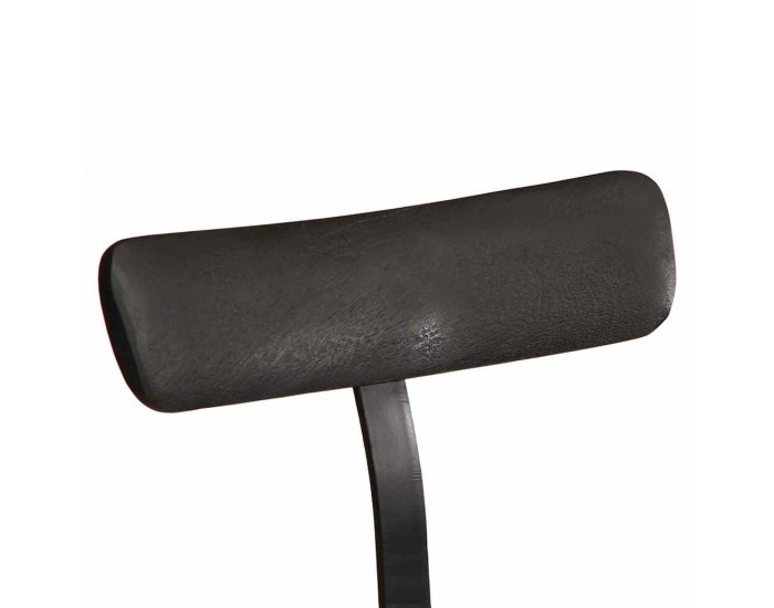 Sonata H Бар столове 2 бр. черни 49x43x103 cm масивна дървесина манго