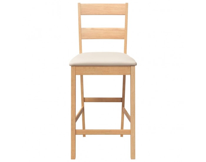 Sonata H Бар столове с възглавници 2 бр Естествено масивно дърво Гума